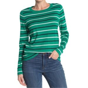 J. Crew Stripe Cotton Sweater